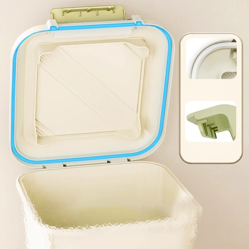 10/20/30KG Rice Container Rice Storage Box Sealed Cereal Dispenser With Buckle Insect Proof Pet Food Container Kitchen Organizer