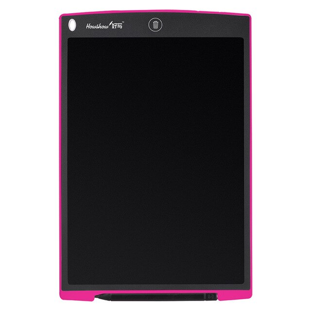 LCD Writing Tablet 12 inch Electronic Graphic Digital Drawing Grafic Handwriting Pads Portable Board With Pen: Rose Red