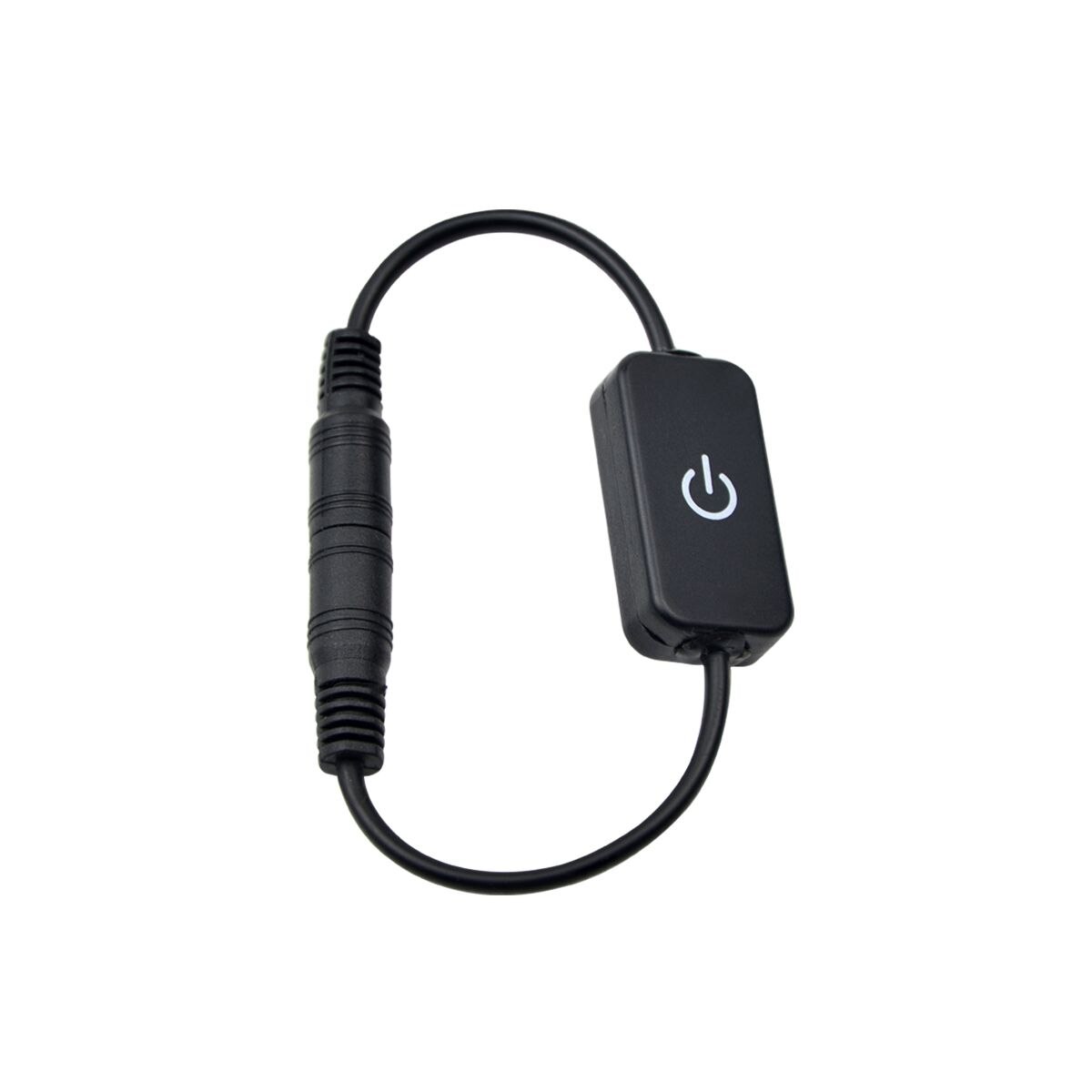 Touch Sensor OP/OFF Schakelaar Traploos Dimbare lichtschakelaar Helderheid Adjutment Dimmer Controller Voor LED Strip DC 12 V-24 V: Black