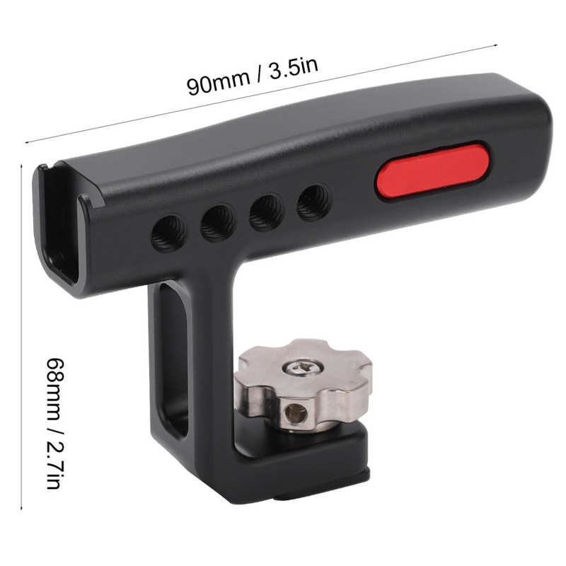 Camera Accessoire Legering Camera Lifting Handvat Met Koud Shoe Mount 1/4in Schroef Gat Voor Canon/Nikon/sony