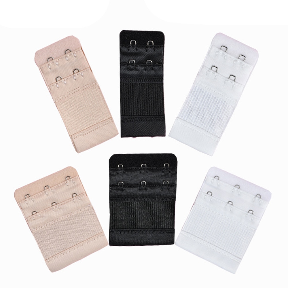 6pcs Bra Extenders Strap Buckle Extension 2 &amp; 3 Hooks Clasp Straps Women Bra Strap Extender Sewing Tool Intimates Accessories: Default Title