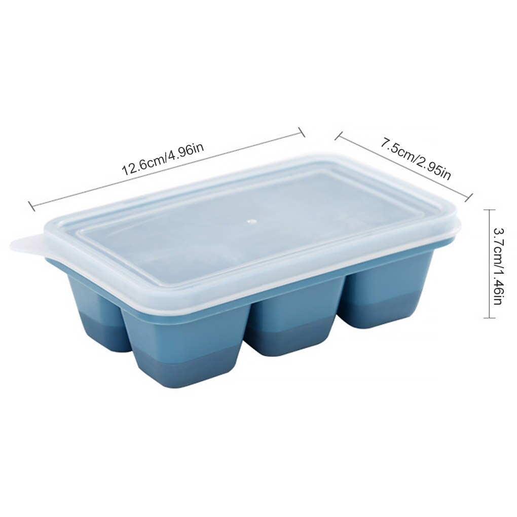 3pcs/set Ice Cube Molds Non-stick DIY Ice Ball Trays Plastic Chocolate Making Moulds Color Random Soft Base