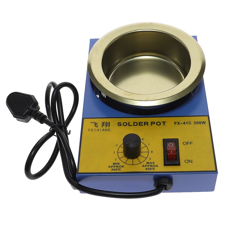 Potenciômetro de solda estanho forno de fusão controle temperatura ajustável desoldering ferramenta banho temperatura controlada pote de solda