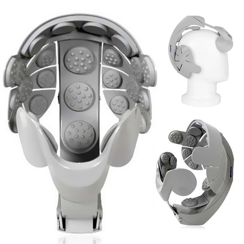 Massaggiatore elettrico ricaricabile intelligente Relax massaggio casco massaggiatore alleviare la pressione migliorare lo strumento di memoria