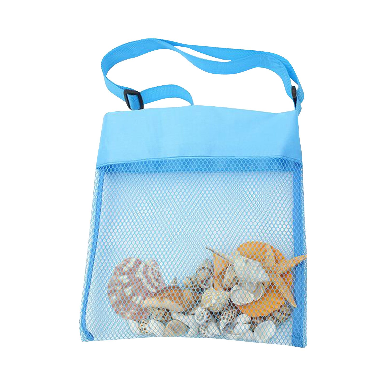 25 # verano bolsa de red de almacenaje portátil chico s arena Shellcollection bolsa de playa niños arena bolsas para almacenamiento de juguetes Honda chico bolso bolsa: A