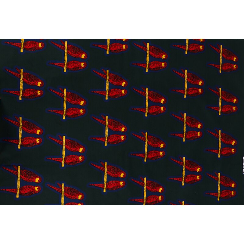 Goud Kleur Vogels Gedrukt DIY Polyester Stof Engeland Stijl Naaien Stof Voor Diy Kleding Maken Materialen