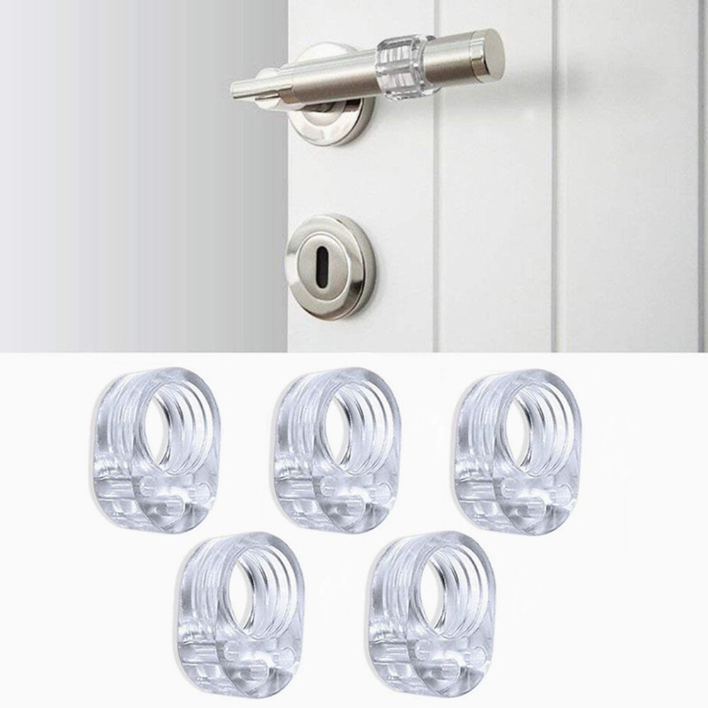 40pcs Door Stopper Transparent Silica Gel Door Handle Buffer Wall Protection Doorknob Bumper Walls Furniture Protective
