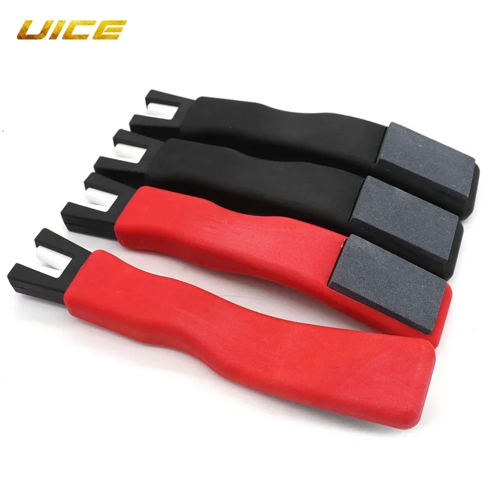 Afilador de cuchillas de borde de patín de hielo de mano, accesorios de Hockey, herramienta de piedra de afilar para patines de Hockey sobre hielo, hoja de patinaje