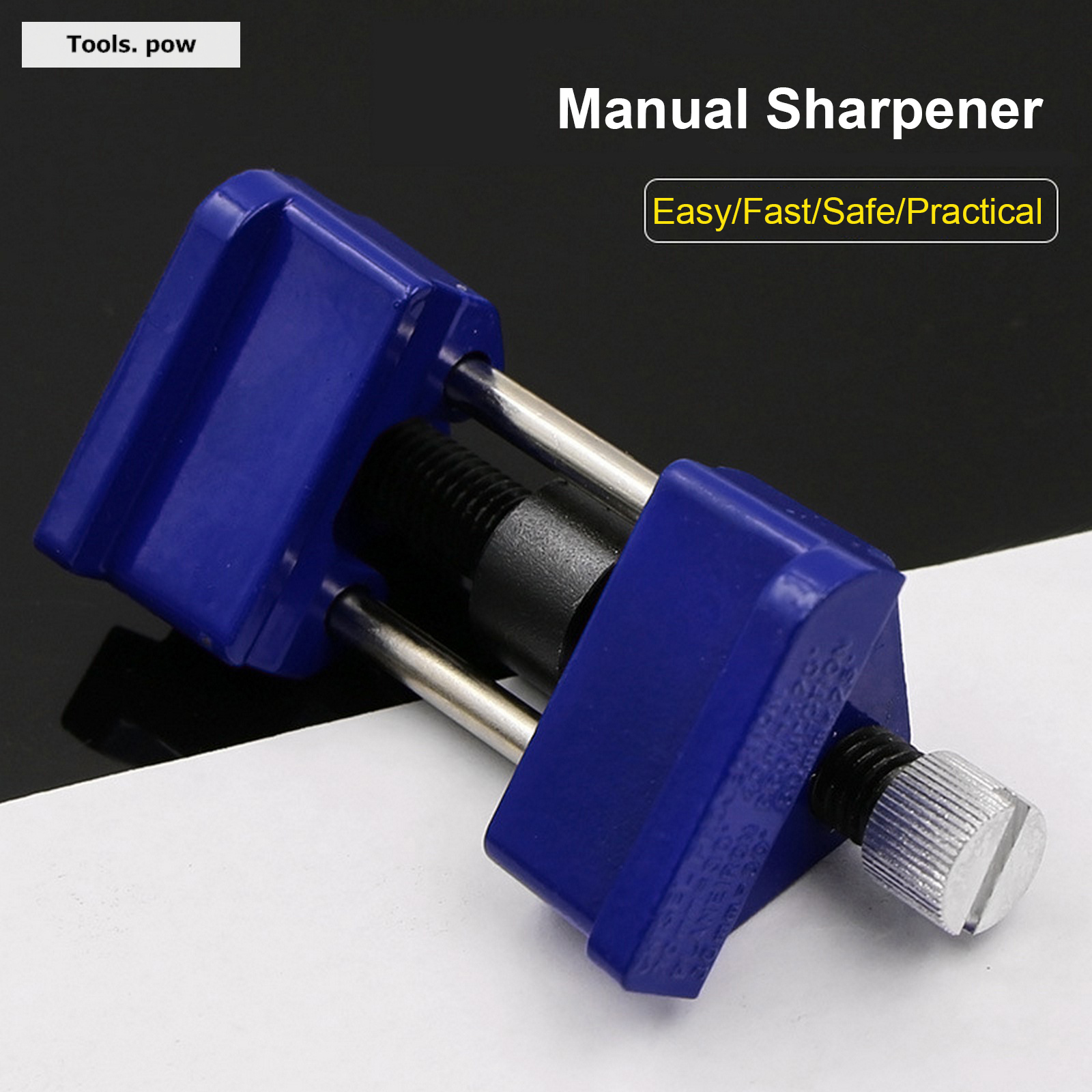 Manual Sharpener Metal Wood Chisel Abrasive Tools Sharpening Blades Tool Honing For Woodworking Iron Planers Blue 1Pc