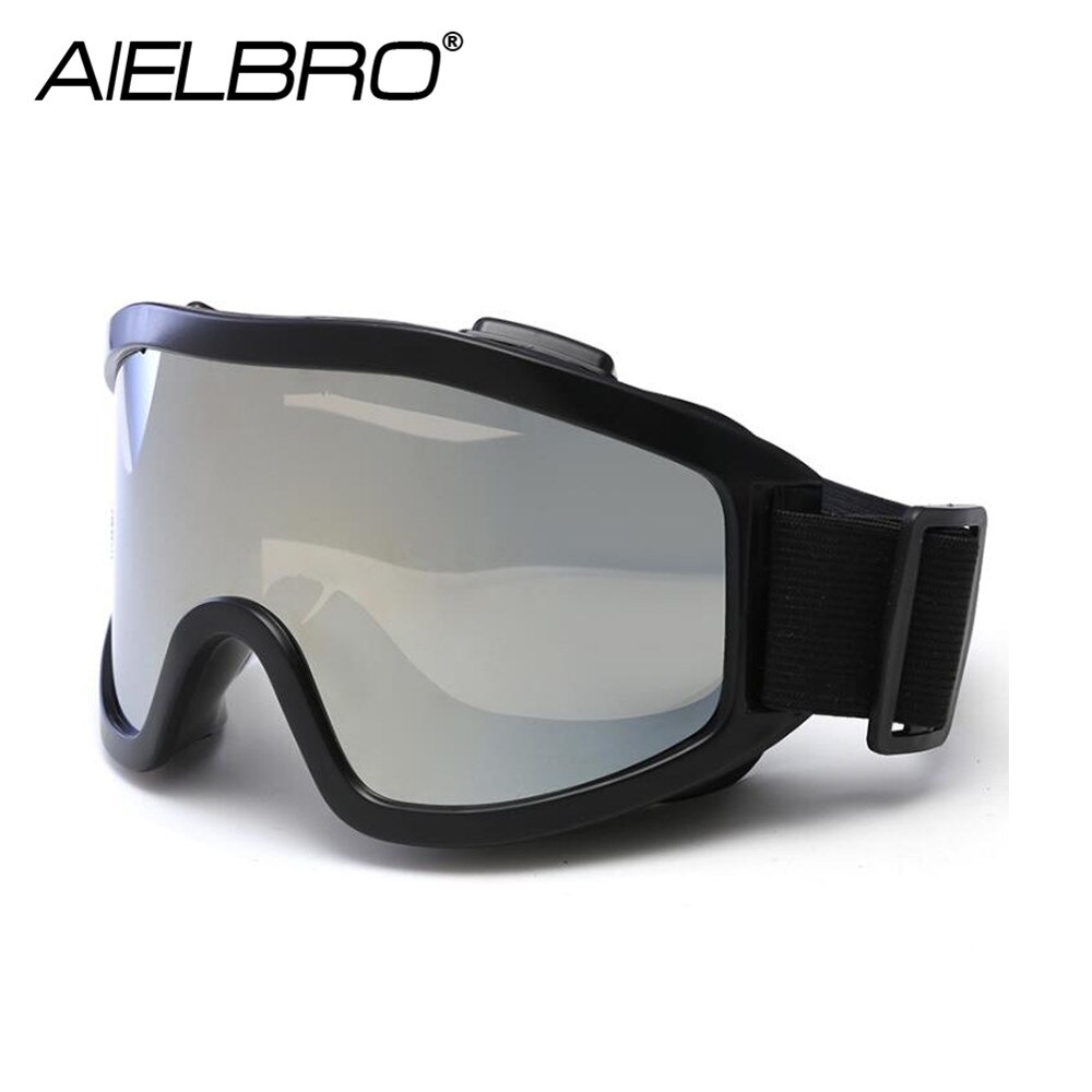 AIELBRO Winter Outdoor Windproof Ski Goggles Sports Snowmobile Glasses Ski UV Protection Sport Glasses Ski Mask