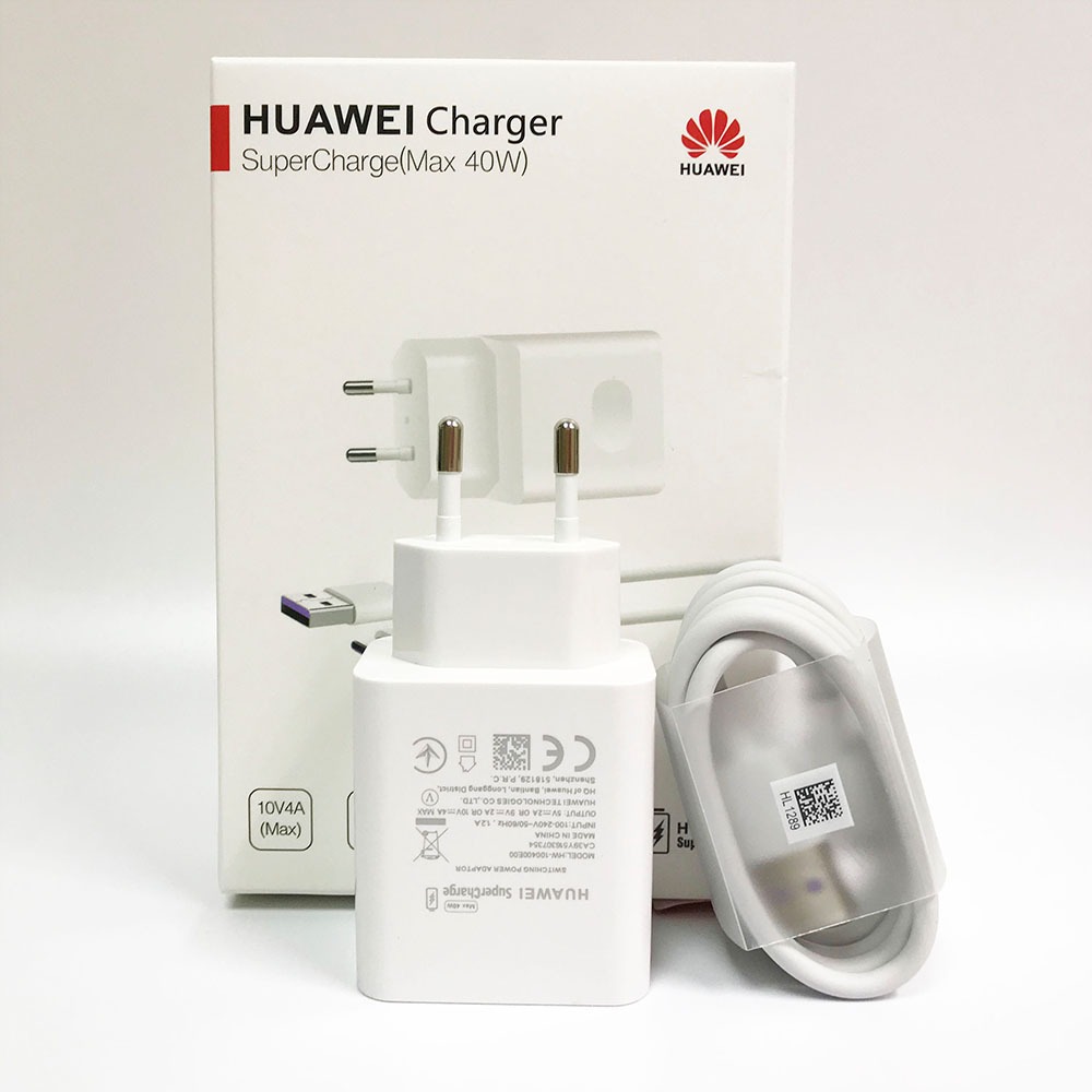 Originele Huawei 10V4A Supercharge Eu/Ons Quick Charger Muur Adapter 5A Usb Type C Kabel Voor P40 P30 Pro mate 20 30 Pro Nova 5 6 7