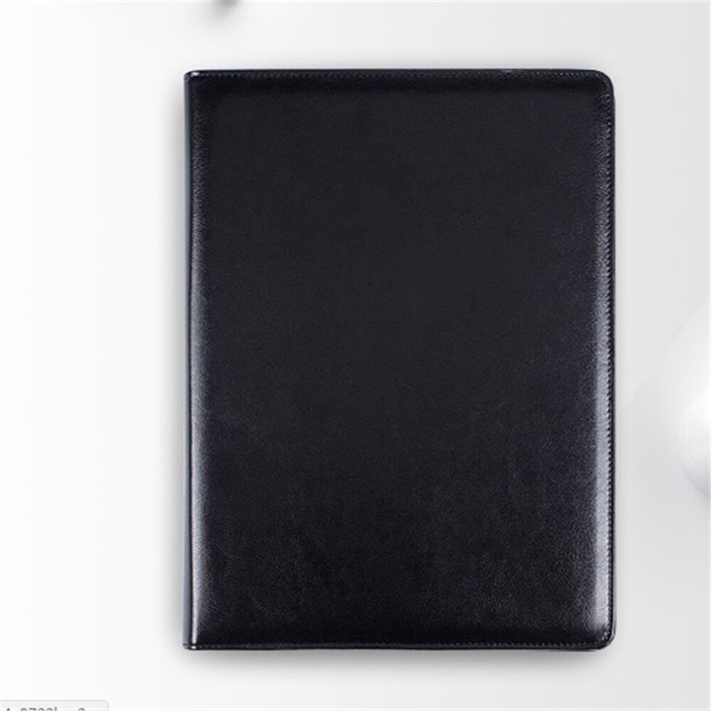 Neue Leder Portfolio A4 Dokumente Ordner Fällen Manager Tasche Geschäft Floder mit 8-bisschen Rechner