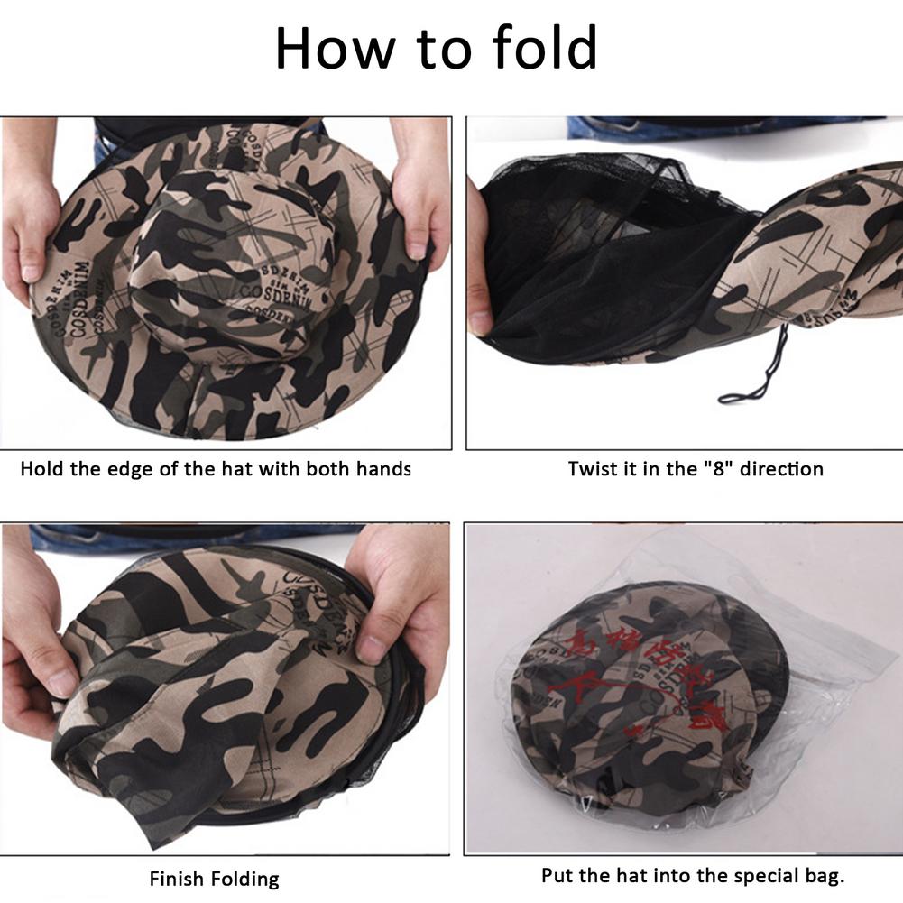 Siatka siatkowa odporna na owady kapelusz na zewnątrz wędkarstwo kapelusz przeciwsłoneczny osłona przeciwsłoneczna maska pszczelarska osłona ochronna czapki wędkarskie narzędzia połowowe