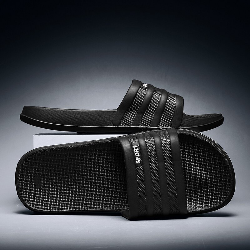 Mens badslippers uformelle sklisikre lys bad sommer badetøfler myke såle mann massasje sandaler
