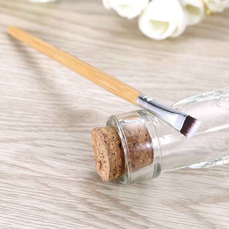 1PC Wooden Handle Eyebrow Brush Fine Angled Ladies Eyebrow Makeup Brush For Women/Lady