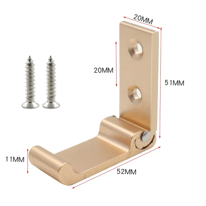 1/5/10 Stuks Opvouwbare Haken Muur Deur Kledinghaken Aluminium Roestvrij Muur Hanger Kleding Jas handdoek Kapstokken: M / Bordeaux