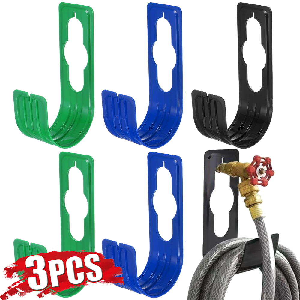 1-3pcs Garden Hose Hanger Garden Hose Organizer Rack Wall Mount Plastic Hook Water Hose Holder For Attaching to Garden Tap