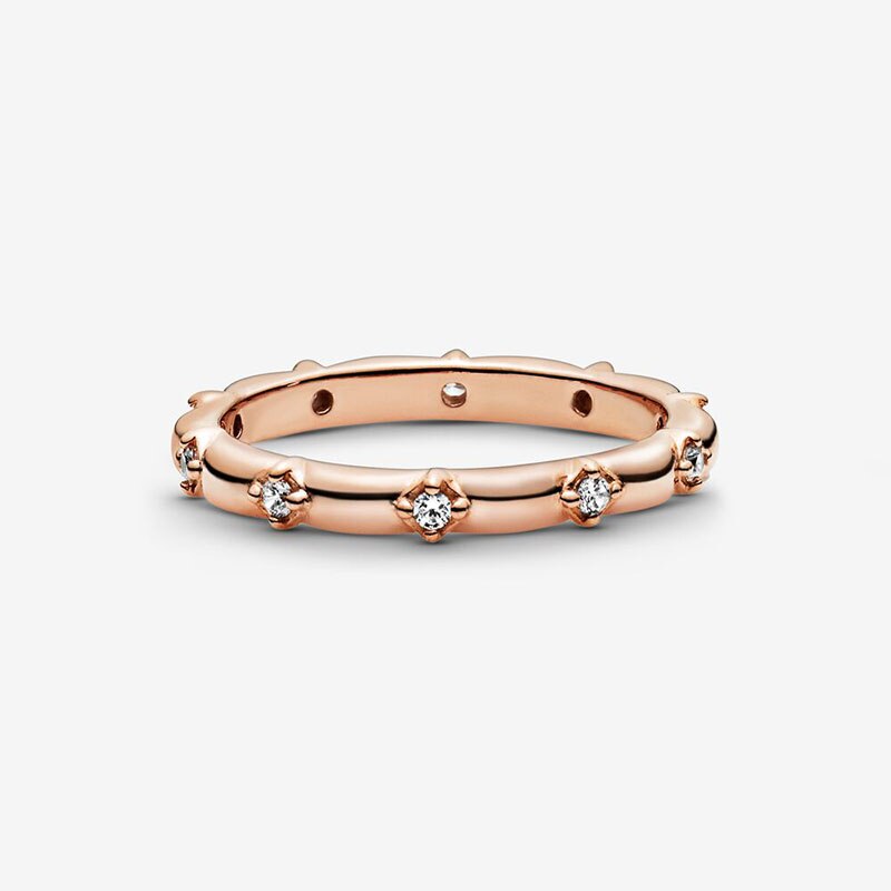 Lente Authentieke 925 Sterling Zilveren Ring Fonkelende Daisy Bloem Kroon Ringen Vrouwen Engagement Sieraden