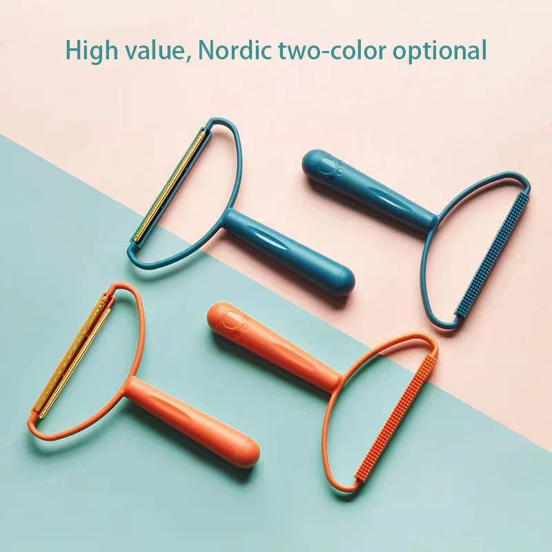 Draagbare Handmatige Ontharingsmiddel Tapijt Wollen Jas Kleding Scheerapparaat Borstel Tool Ontharingsbal Breien Pluche Dubbelzijdig Scheermes