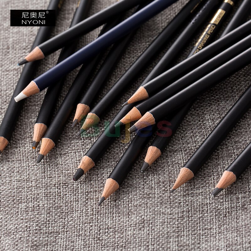 NYONI 29PCS Sketch pencil set for beginners Sketch tools for drawing Full set of art supplies for sketch pen