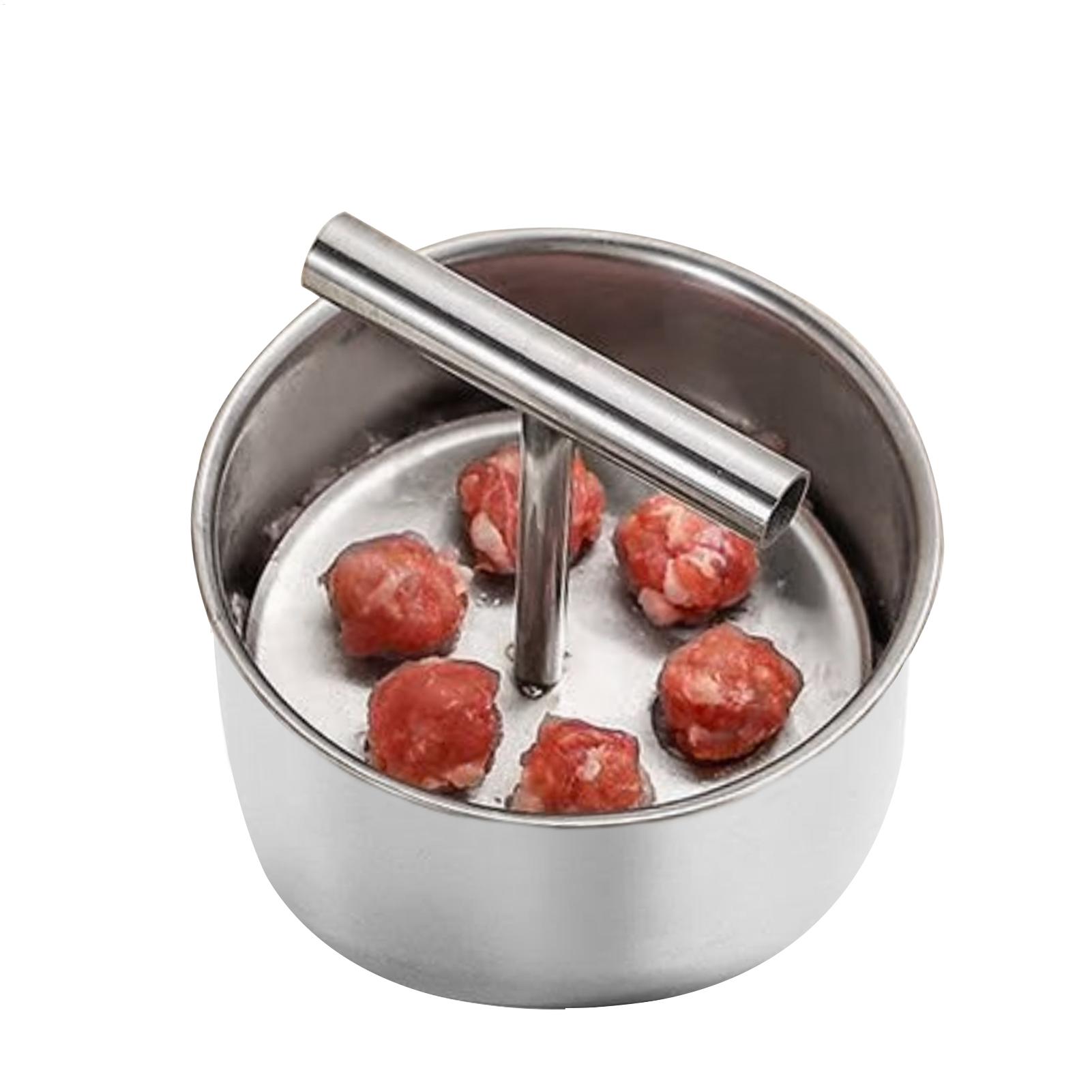 Meatball Press 6/12 Hole Manual Meatball Machine Multifunctional Stainless Steel Meat Maker Home Kitchen Meatball Mold