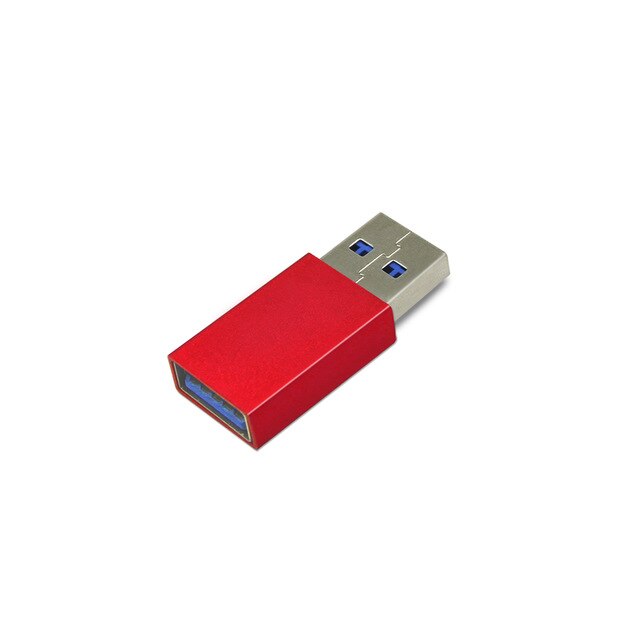2020 Duńczyk usb Blocker obrońca chroni telefon i tablet przed publicznymi stacjami ładującymi włamać się dowód: Czerwony