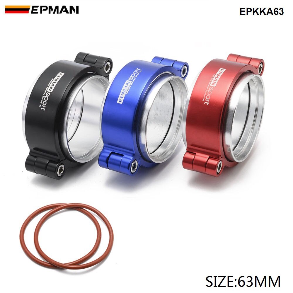 Epman hd klemmesystem montering eksos v-bånd klemme anodisert for 2.5 " od turbo / intercooler rør epkka 63