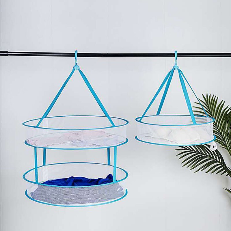 Typ haka kosz robić suszenia gospodarstwa domowego dwuwarstwowe skarpety suszenie netto ubrania płaskie netto kieszeń wieszak na ubrania składany 1 sztuka