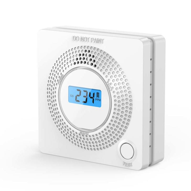 Combinatie Rookmelder En Koolmonoxide Detector Met Display, Batterij Operated Rook Co Alarm Detector Sensor: 02
