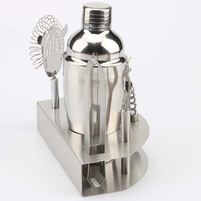 Stainless steel bartender set stainless steel set 7 piece set 12 piece set whiskey decanter set vino