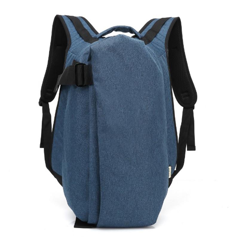 Mochila OZUKO Oxford impermeable para hombre, mochila con carga USB para ordenador portátil, mochila de ocio antirrobo, mochila escolar para hombre, bolsa de viaje: Azul