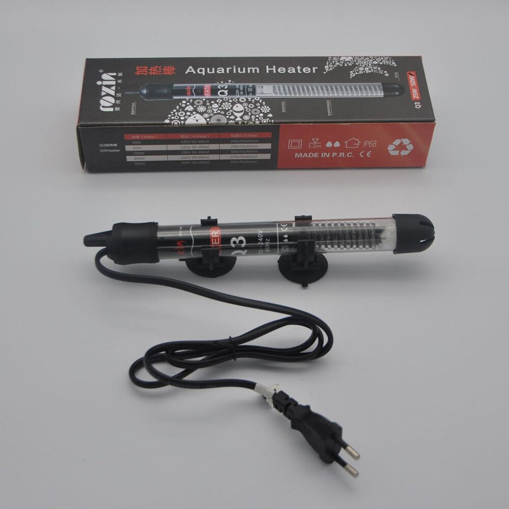 Aquarium Heating Rod Adjustable Water Heating Rod Submersible Constant Temperature Control 25W/50W/100W/200W/300W