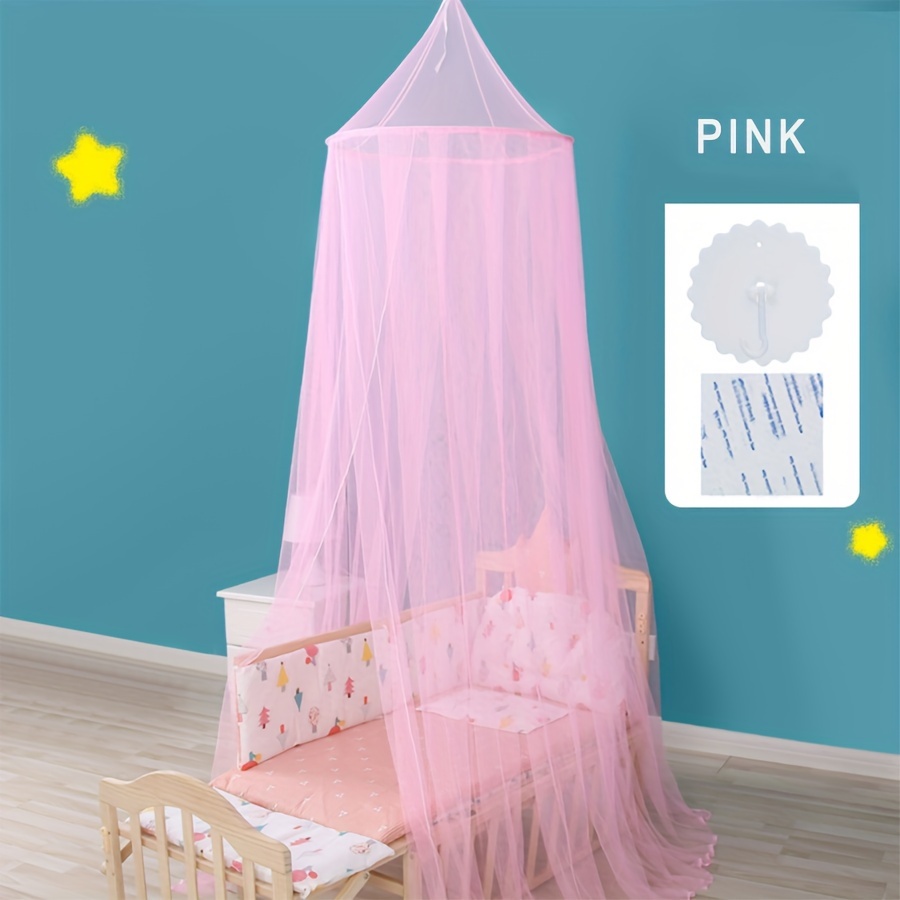 1pc Foldable Bed Net with Hanging Hook, Soft Mosquito Net with Canopy, Room Decoration Mesh Net