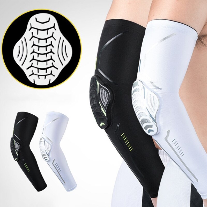 F1FD Arm Forearm Brace Support Honeycomb Pad Crashproof Arm Guard Sleeve Sports