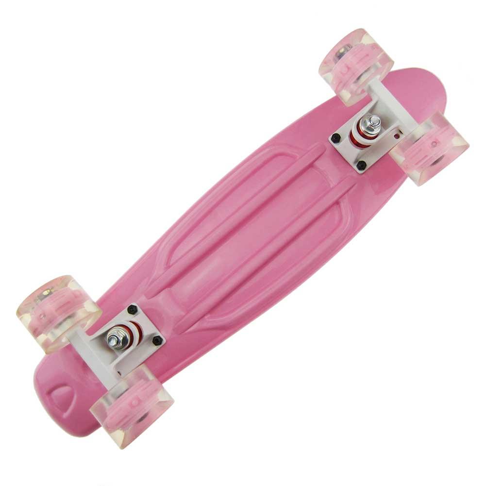 Skateboard per bambini Skateboard per principianti Mini Cruiser da 22 pollici Skateboard retrò per bambini ragazzi giovani principianti