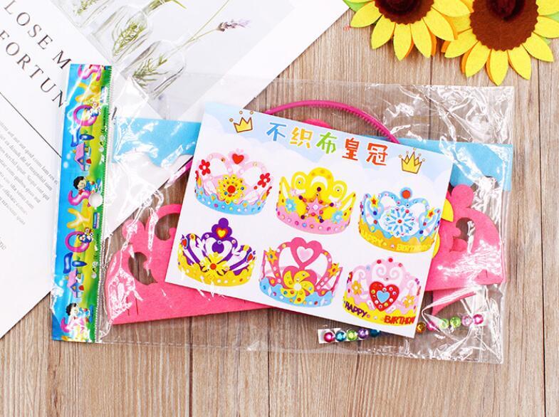 Kreative DIY Handwerk Spielzeug Pailletten Crown Blume Stern Muster Kindergarten Kunst EVA Schaum Papier Spielzeug Für Kinder Party Dekoration