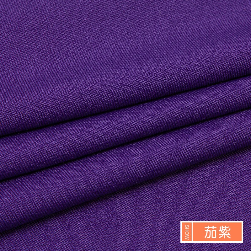 Hohe-festigkeit Gestrickte vier-seitige strecken Milch Seide Spandex Stoff Leistung tanzen Kleidung Sofa Stuhl Abdeckung Einfarbig stoff: Eggplant Violett
