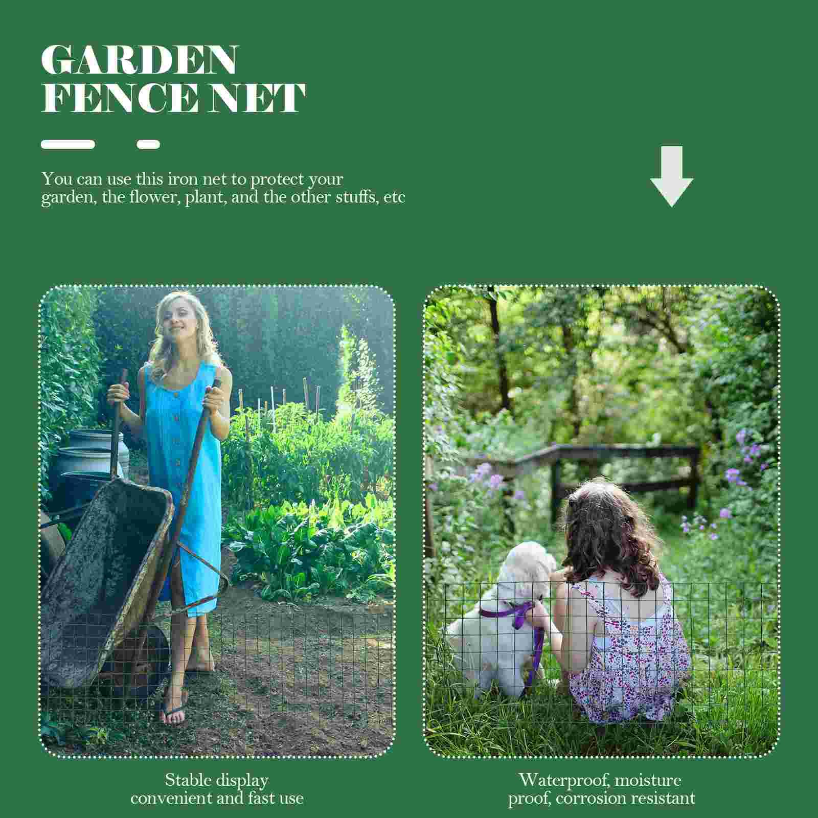 Vinyl Coated Galvanized Roll Garden Fence Iron Wire Mesh For Garden Use