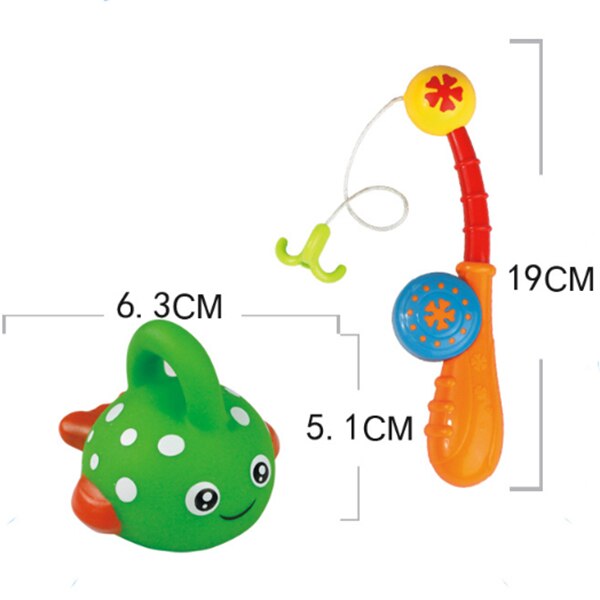 Bath Toys for Toddlers Colorful Floating Fishing Games with Fish and Fish Rod in Bathtub Pool Shower Kit Bath Time for Baby Chil