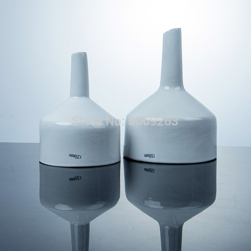 Embudo de porcelana Buchner, Kit de filtración de laboratorio químico, herramientas, embudo poroso, 40mm a 150mm, 1 ud.