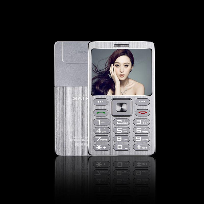 Dubbla simkort telefon  a10 mini telefon bluetooth dial 3.5mm hörlursuttag fjärrkamera mobiltelefon mobiltelefon: Lägg till 2g tf-kort / Silver-