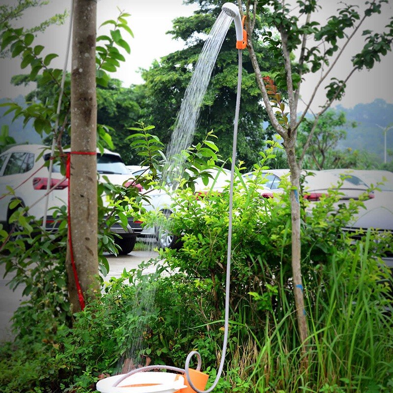 Camping Shower Portable Electric Shower Outdoor Camping Shower with Built-in Battery Rechargeable Waterproof