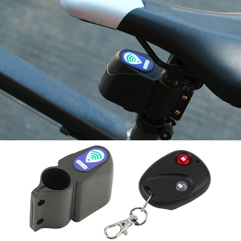 Bike Bicycle Wireless Remote Control Anti-Theft Alarm Bicycle Shock Vibration Bike Security Alertor Cycling Lock