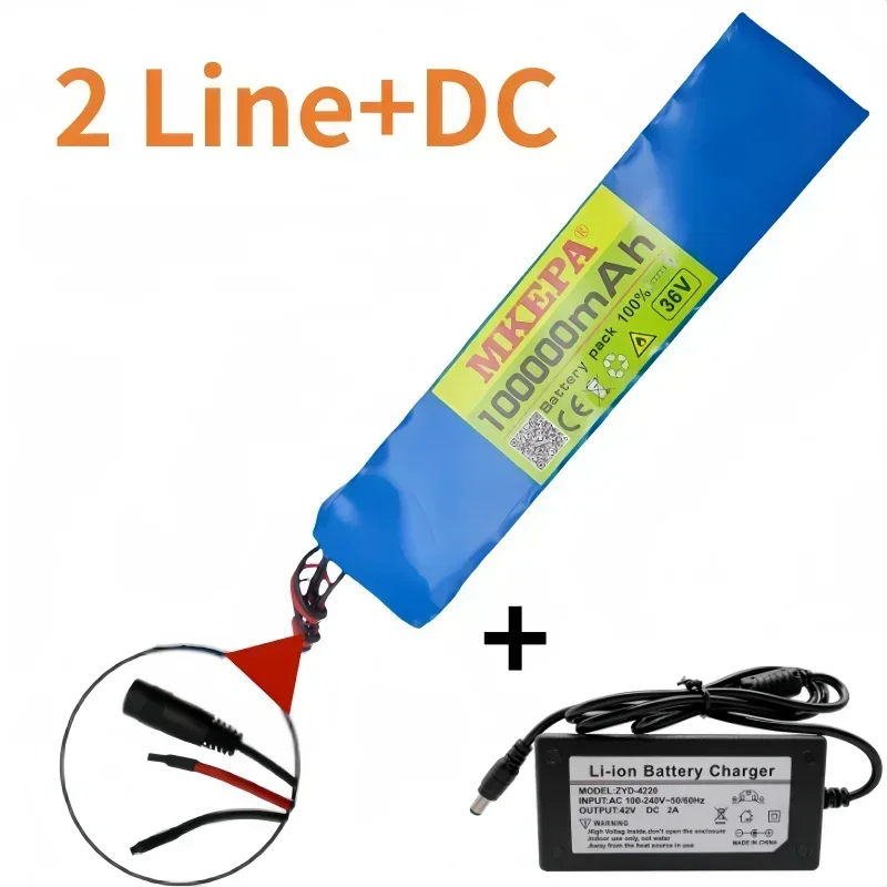 10S3P 36V 100000mAh 18650 Rechargeable Lithium Battery Power Modified Bicycle Scooter Electric Vehicle with etc: Ivory