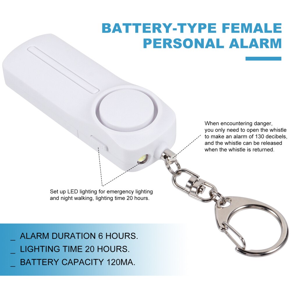 Safe Sound Personal Alarm Emergency Safety Alarm Keychain with LED Light