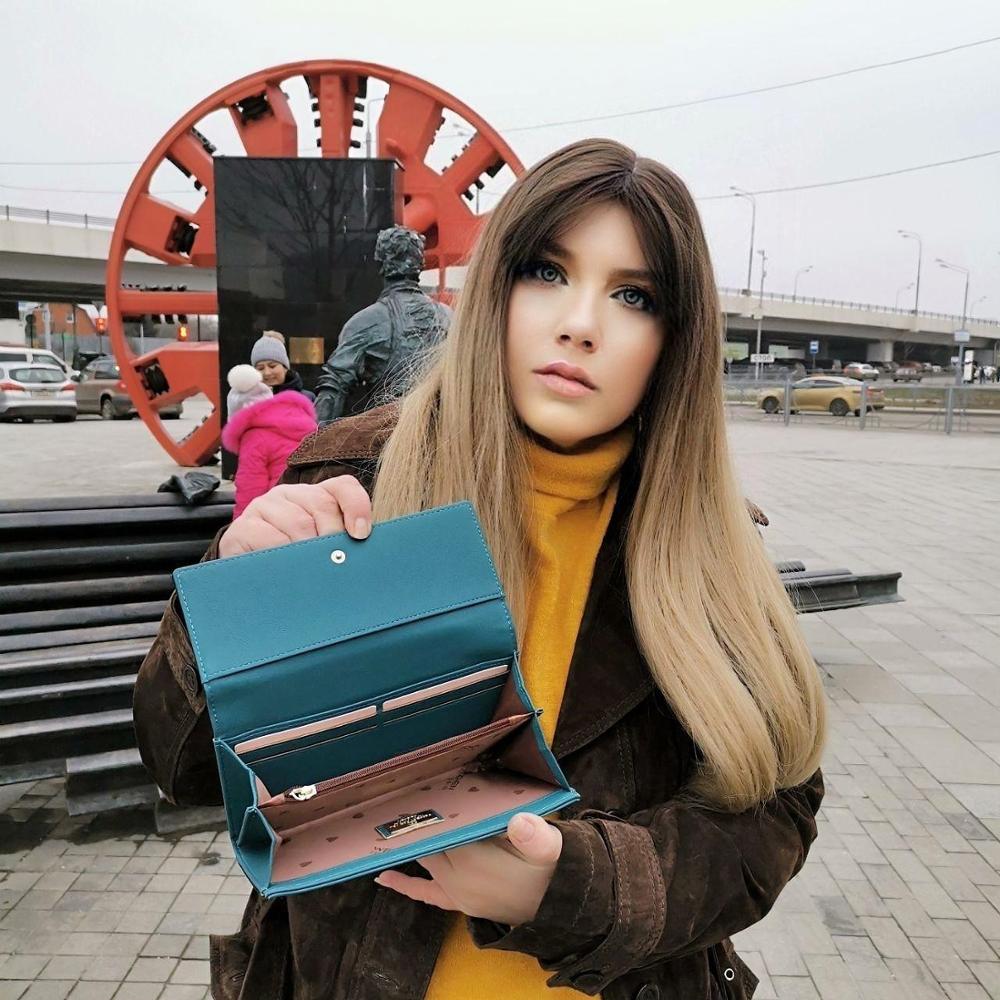 Kleurrijke dames lange portemonnee clutch veel afdelingen telefoonvak kaarthouder portemonnee dames leren portemonnee vrouwelijke carteras