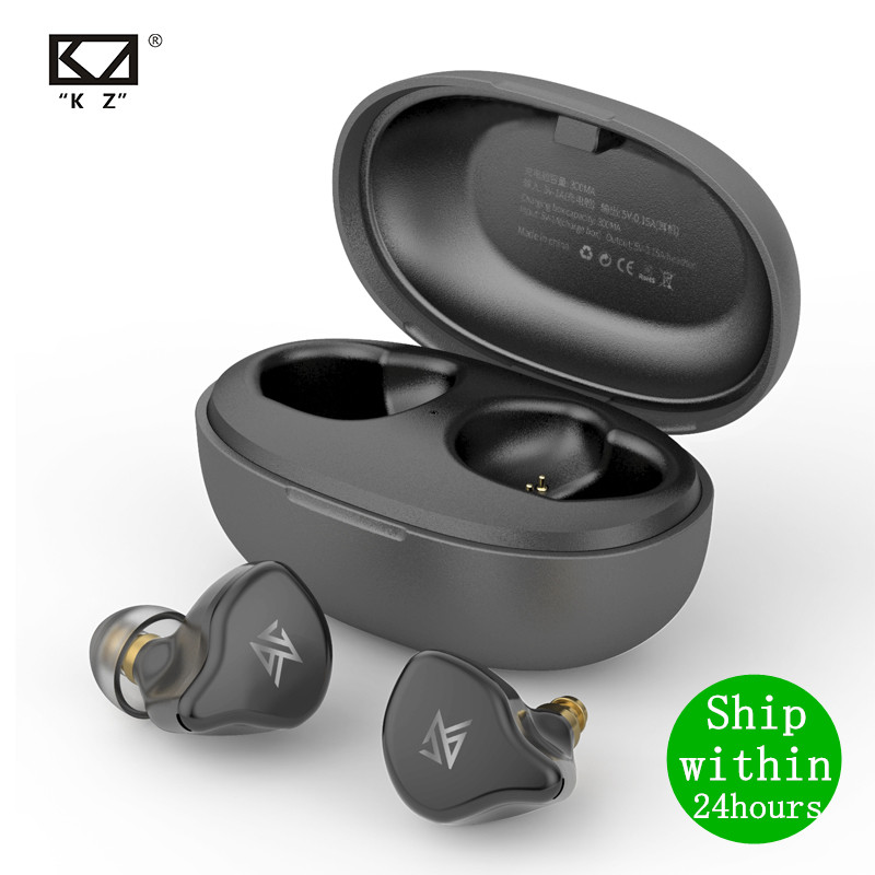 Kz S1D Kz S1 Tws Oortelefoon Bluetooth 5.0 Draadloze Touch Control Dynamische Oortelefoon Hybrid Oordopjes Headset Noise Cancelling Sport