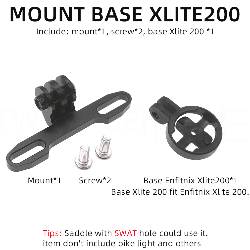 Twtopse Fiets Achterlicht Mount Voor Gespecialiseerde Zadelkussen Power Romin Toupe Swat Gat Fit Gopro Fietsen Fietsenrek Beugel: Light Grey