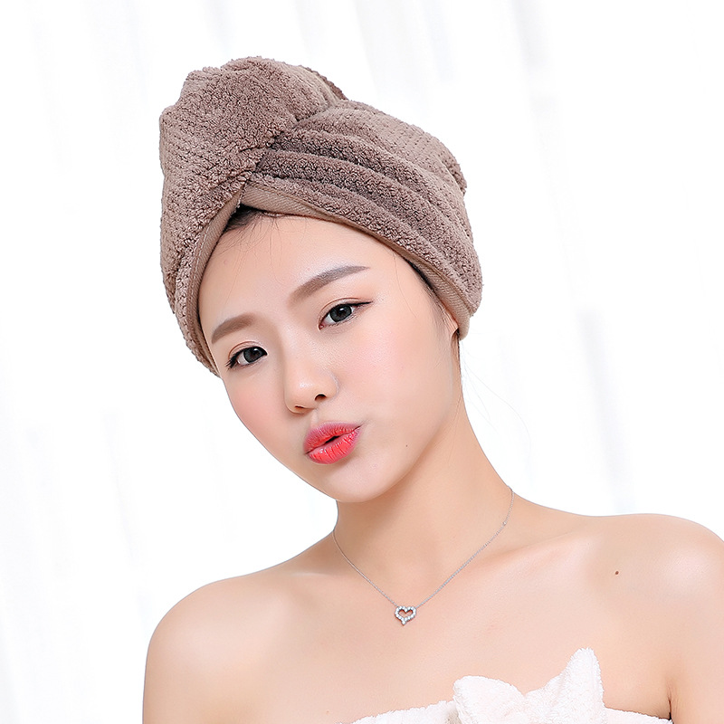 Giantex kvinder badehåndklæder badeværelse bomuld håndklæde hår håndklæde badehåndklæder til voksne toallas serviette de bain recznik handdoeken: Kaffe