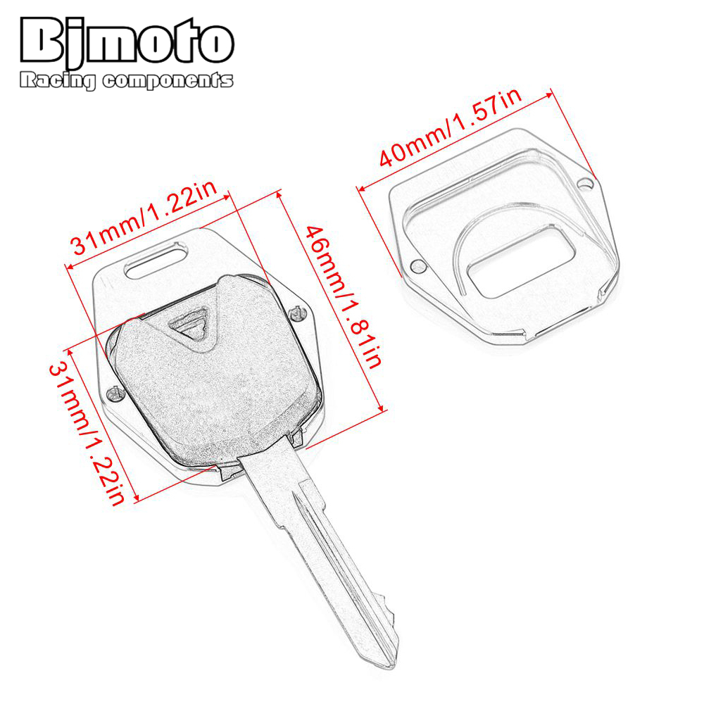 Carcasa verde CNC para llave de motocicleta, carcasa para Kawasaki Ninja ZX 250R 250 300 600 650 Ninja 250fi old Ninja300 Ninja600 Ninja650